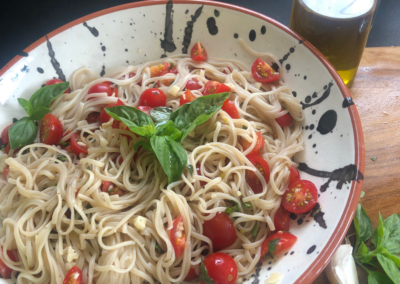 Linguines aux tomates cerises